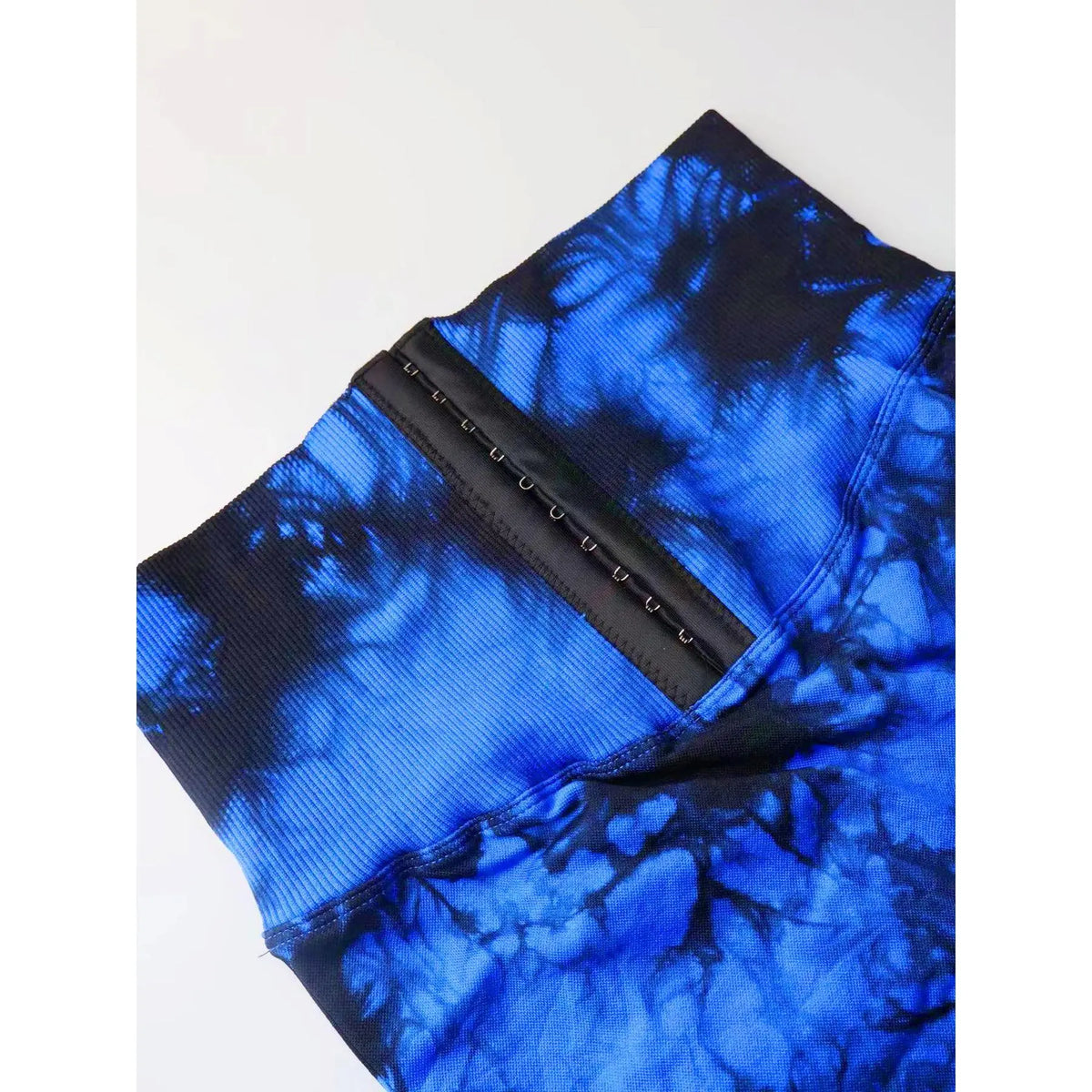 Tie-Dyed Wide-Waist Slim Fit Fitness Shorts