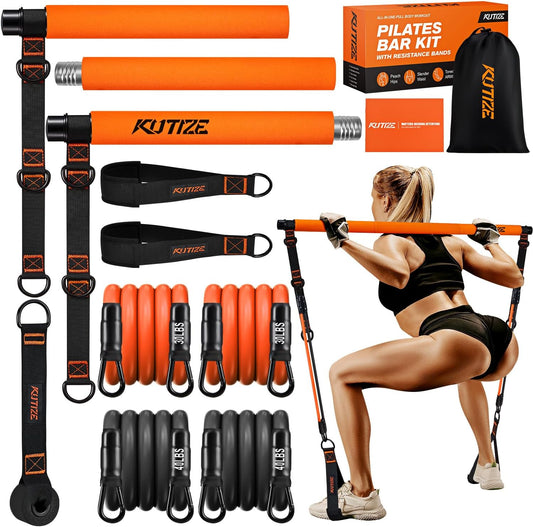 Ultimate Portable Pilates Bar Kit with Resistance Bands for Total Body Workouts