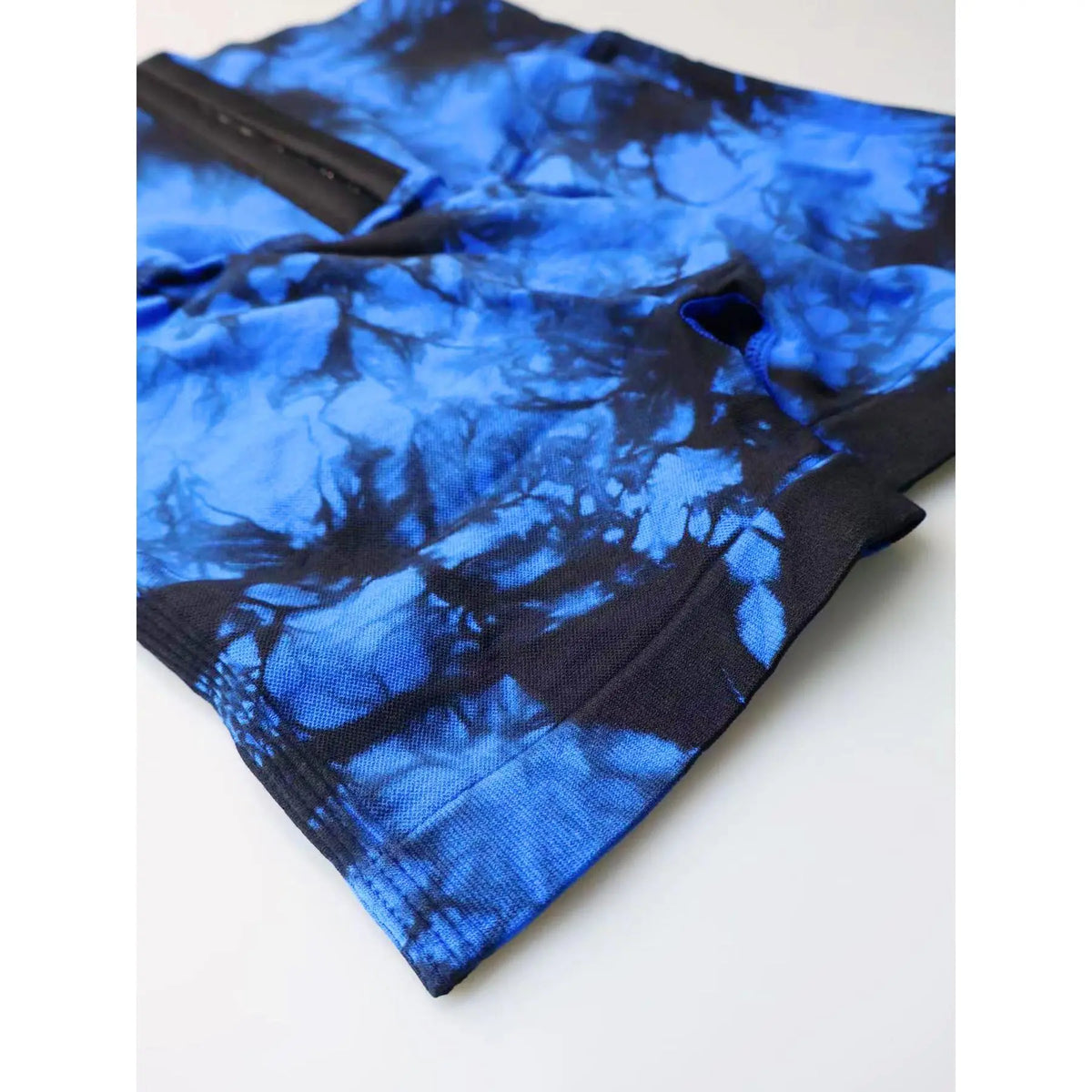 Tie-Dyed Wide-Waist Slim Fit Fitness Shorts
