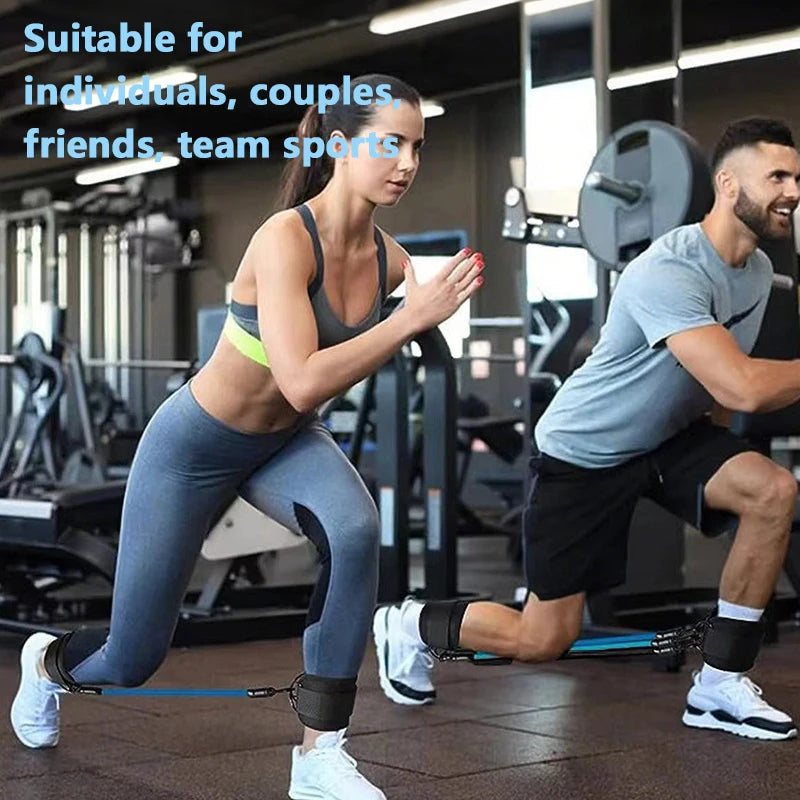 Elevate Your Workout with Adjustable TPE Resistance Bands Ankle Straps for Glute and Leg Training - Perfect for Home Gym and Yoga!