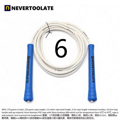 NeverTooLate™ ProSpeed Jump Rope – Lightweight, Durable &amp; Fast