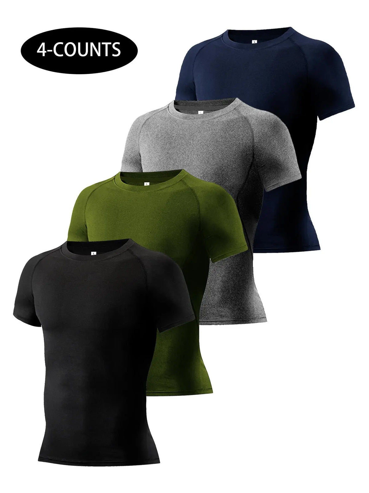 Round Neck Raglan Compression Shirt