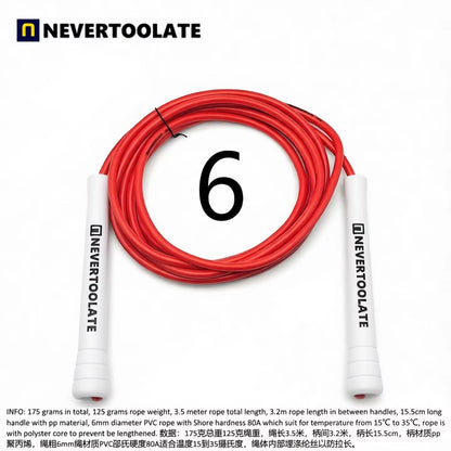NeverTooLate™ ProSpeed Jump Rope – Lightweight, Durable &amp; Fast