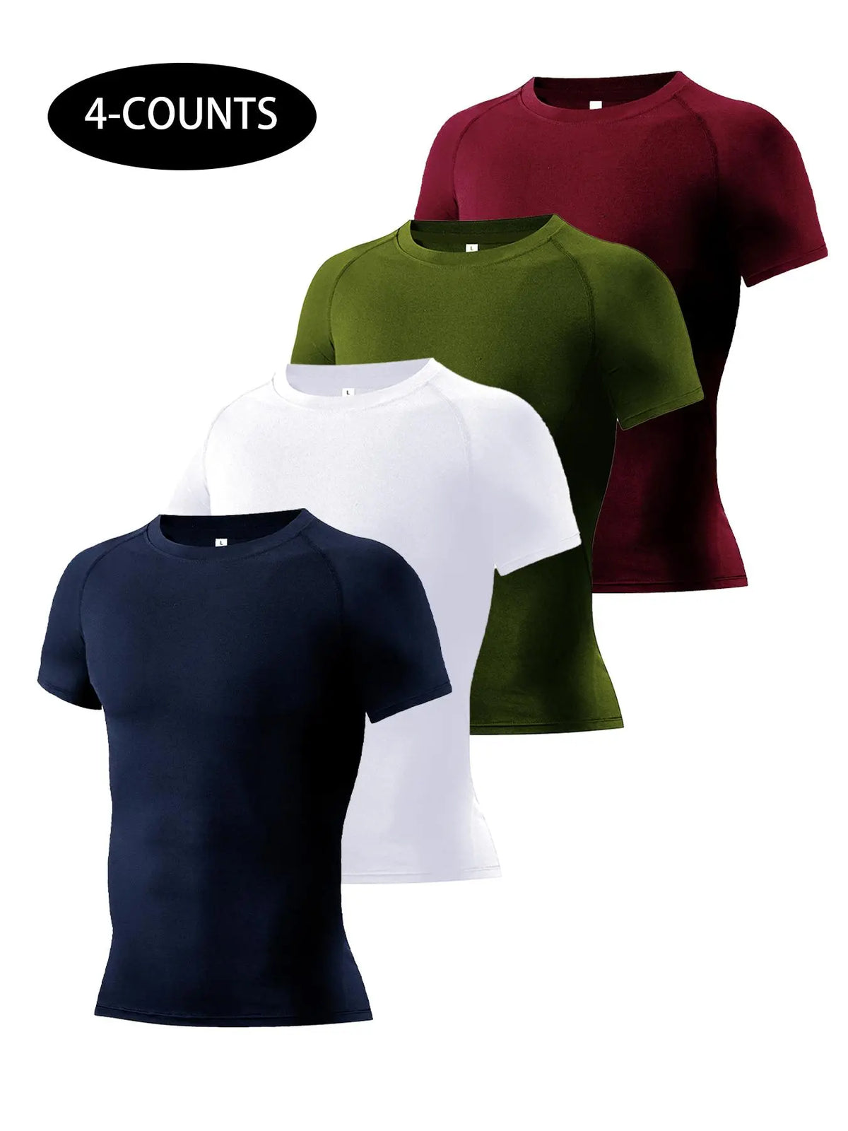 Round Neck Raglan Compression Shirt