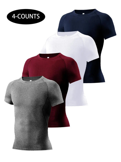 Round Neck Raglan Compression Shirt