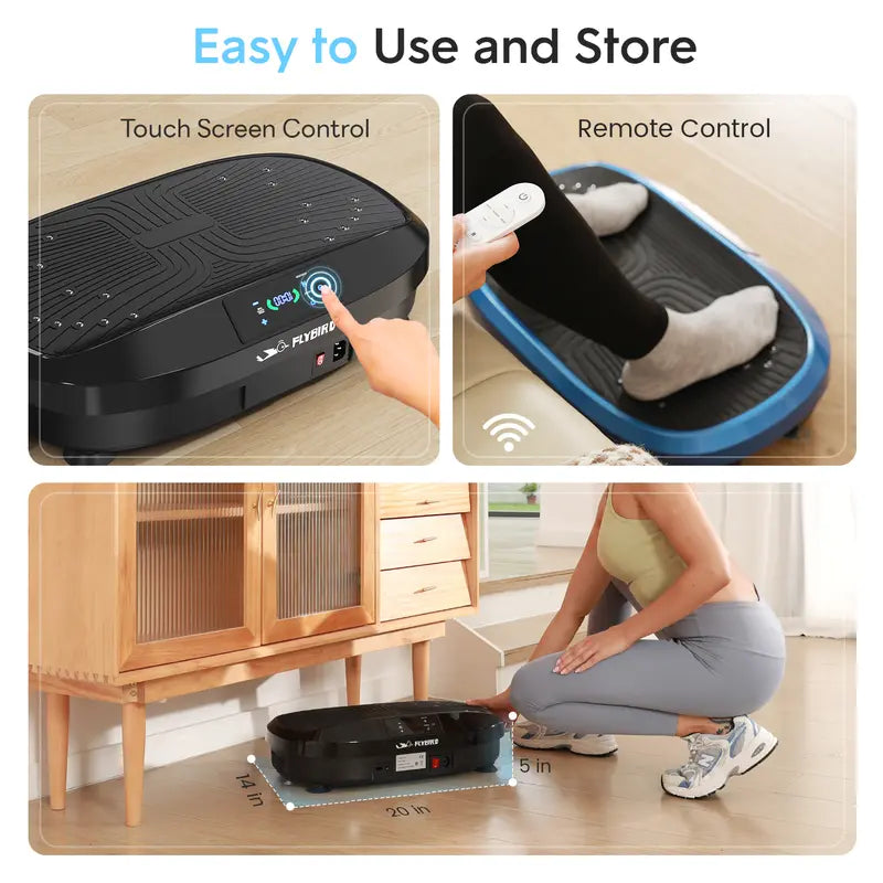Vibration Plate Exercise Machine with 265LBS Loading Capacity