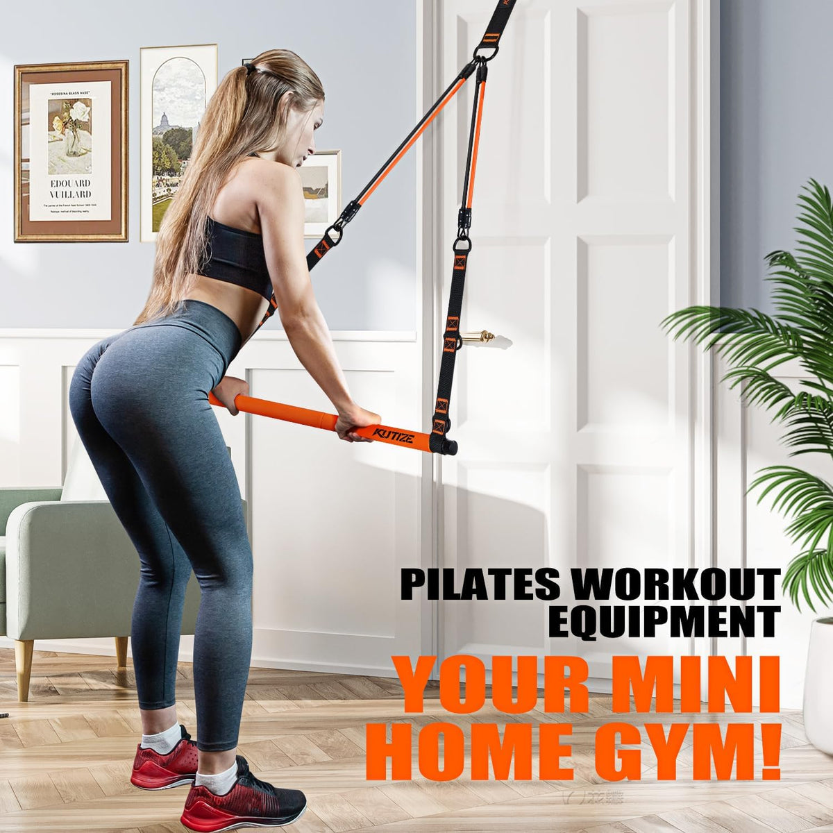 Ultimate Portable Pilates Bar Kit with Resistance Bands for Total Body Workouts
