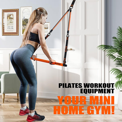 Ultimate Portable Pilates Bar Kit with Resistance Bands for Total Body Workouts