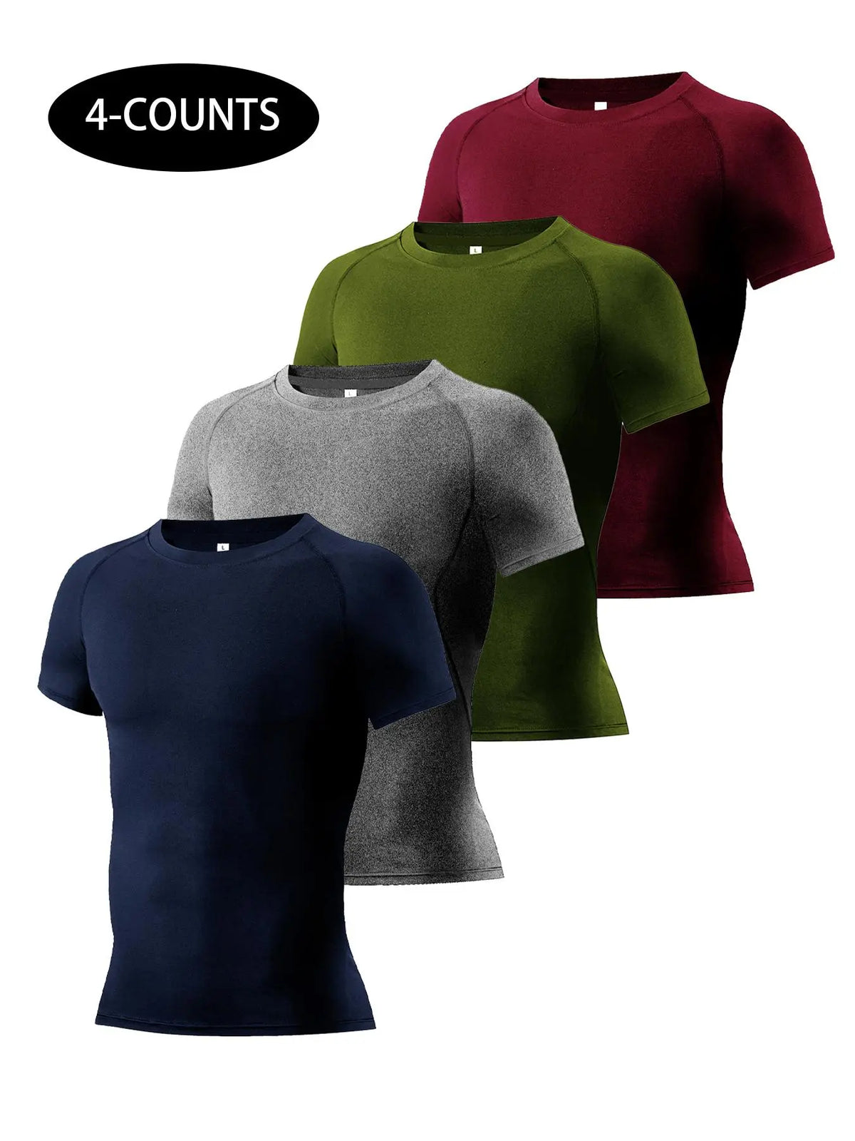 Round Neck Raglan Compression Shirt